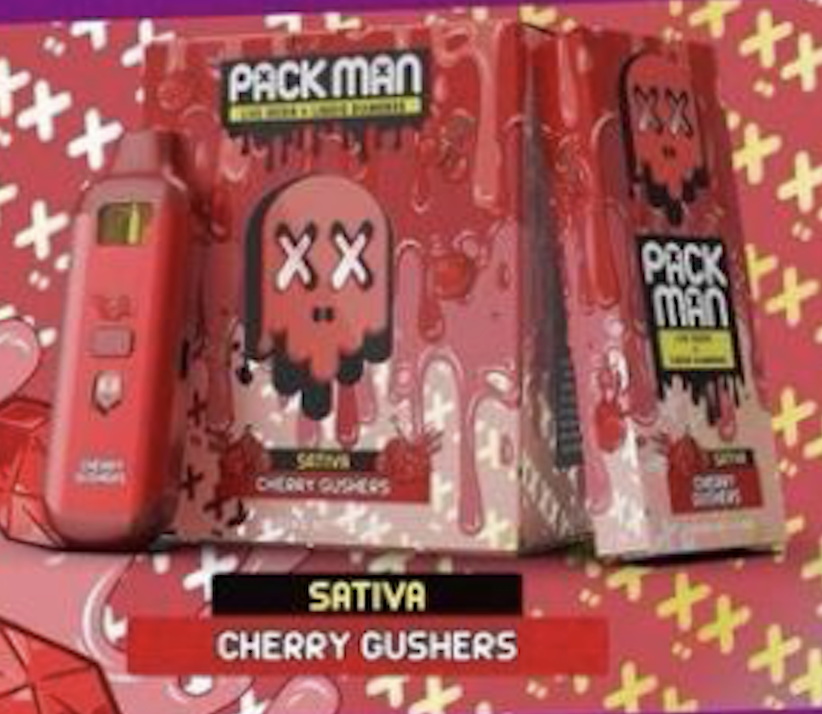 Packman Cherry Gushers Disposable